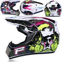 2018 Professional Racing Motocross Casque hors route Casque Moto Capacete Moto Casco Off-road Cartoon Children Motorcycle Helmet