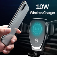 3 in 1 Wireless QC3.0 10W Fast Charger Car Gravity Air Vent Phone Mount Holder Lot Car Accessories Interior Car Ornament