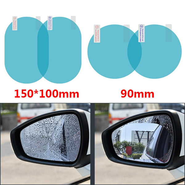 2PCS Car Rearview Mirror Protective Film Anti Fog Window Clear Rainproof Rear View Mirror Protective Soft Film Car Accessories