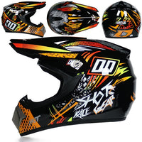 2018 Professional Racing Motocross Casque hors route Casque Moto Capacete Moto Casco Off-road Cartoon Children Motorcycle Helmet