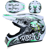 2018 Professional Racing Motocross Casque hors route Casque Moto Capacete Moto Casco Off-road Cartoon Children Motorcycle Helmet